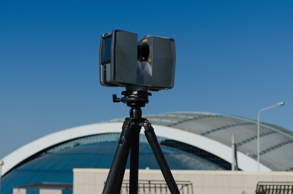 Representação do serviço de laser scanning e sua aplicação.